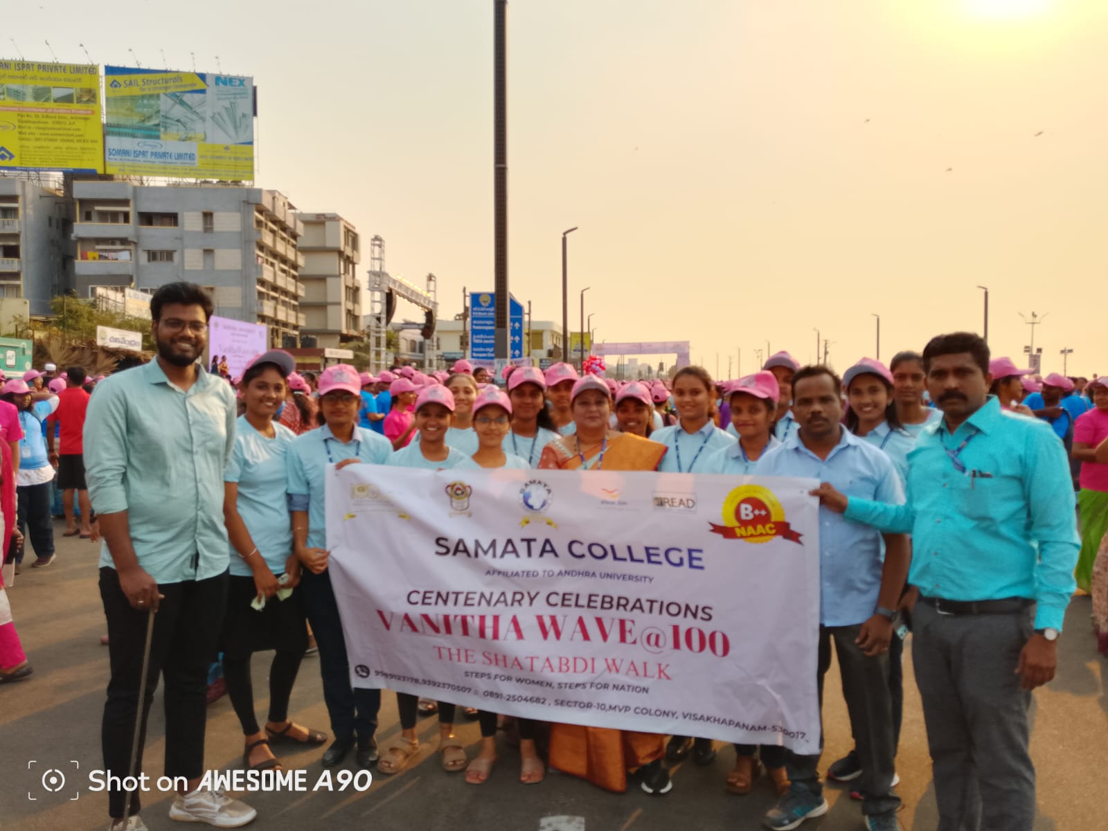 Shatabdi Walk, VANITHA WAVE @100 Organised  as part of Andhra University Centenary Celebrations